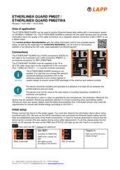 LAPP ETHERLINE GUARD PM03T Quick Start Manual