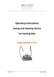 eccola easy cleaner 2 Operating Instructions Manual