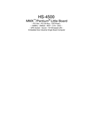 IBM PC MMX Pentium HS-4500 Manual