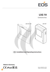 EOS LSG 10 CW Installation And Operating Instructions Manual