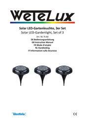 Wetelux 96 76 80 Instruction Manual
