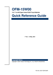 Avalue Technology OFM-15W00 Quick Reference Manual
