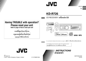 JVC KD-R726 Instructions Manual