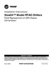 Trane Stealth RTAE Installation Instructions Manual