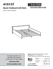Sauder 415137 Manual