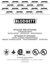 Maytag Blodgett MT3240E Installation Operation & Maintenance