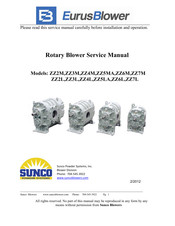 Sunco EurusBlower ZZ6L Service Manual