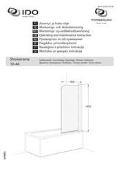 Geberit PORSGRUND IDO 10-40 Operating And Maintenance Instructions Manual