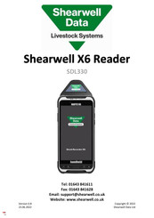 Shearwell Data X6 SDL330 User Manual