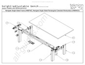 Teknion Navigate Single-Sided Rectangular Extended Worksurface HNBWES Installation Manual