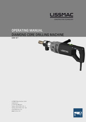 Lissmac CDM 18 T Operating Manual