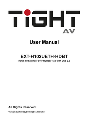 TiGHT AV EXT-H102UETH-HDBT User Manual