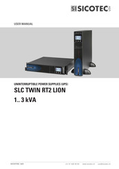 Sicotec SLC-3000-TWIN RT2 LION User Manual