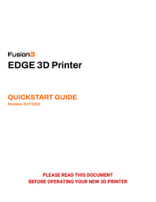 Fusion3 EDGE Quick Start Manual
