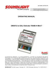 DMX soundlight 7044B-H Operating Manual