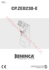 Beninca CP.ZED230-E Manual