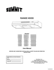 Summit H30RSS User Manual