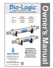 Atlantic Ultraviolet Bio-Logic BIO 3.0 Installation Operation & Maintenance