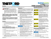 Thetford SANICON TURBO 500 Installation Manual