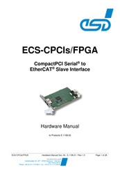 ESD ECS-CPCIs/FPGA Hardware Manual