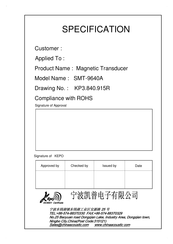 KEPO SMT-9640A Specification