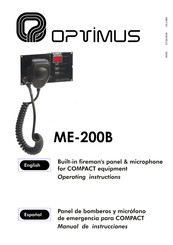 Opvimus ME-200B Operating Instructions Manual