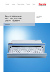 Bosch Rexroth IndraControl VAK 10.1 Instructions Manual