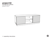 Sauder entertainment credenza 423337 Assembly Instructions Manual