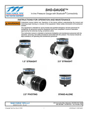 TFT SHO-GAUGE STANDALONE Instruction For Operation And Maintenance