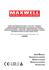 Maxwell Digital Multimeters MX-25403B User Manual