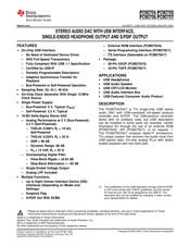 Texas Instruments PCM2705 Manual