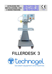 Technogel FILLERDESK 3 Instructions For Installation, Use And Maintenance Manual