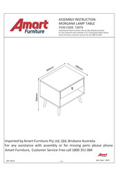Amart Furniture MORGANA 72879 Assembly Instruction Manual