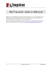 Kingston Technology MyTraveler User Manual