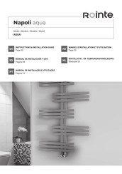 Rointe Napoli AQUA TNAA 70A100 Series Instruction & Installation Manual