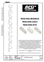 Resi RESI-KNX-ASCII Manual