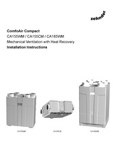 Zehnder Rittling ComfoAir Compact CA185WM Installation Instructions Manual