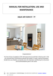 Jide AQUA AIR FLOW 67 Manual For Installation, Use And Maintenance