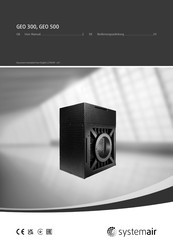 SystemAir GEO 300 User Manual