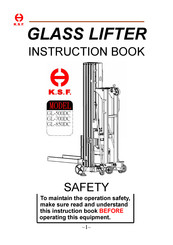 KSF GL-500DC Instruction Book