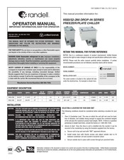 Unified Brands Randell DROP-IN 9552-290 Operator's Manual