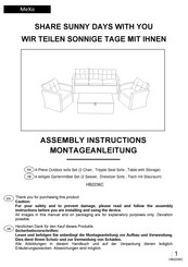 MeXo HB2236C Assembly Instructions Manual