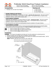 Fireplacextrordinair ProBuilder 36 CleanFace Installation