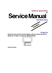 Panasonic PT60LC13 - LCD Service Manual
