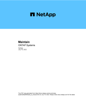 NetApp FAS9500 Manual