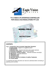 EAGLE VISION PHI-E Instructions Manual