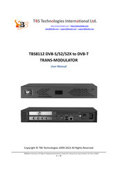 TBS technologies TBS8112 User Manual