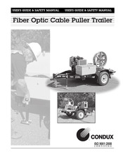 Condux Fiber Optic Cable Puller Trailer User's Manual & Safety Manual