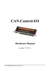 ESD CAN-Control-I/O Hardware Manual