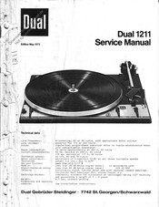 Dual 1211 Service Manual